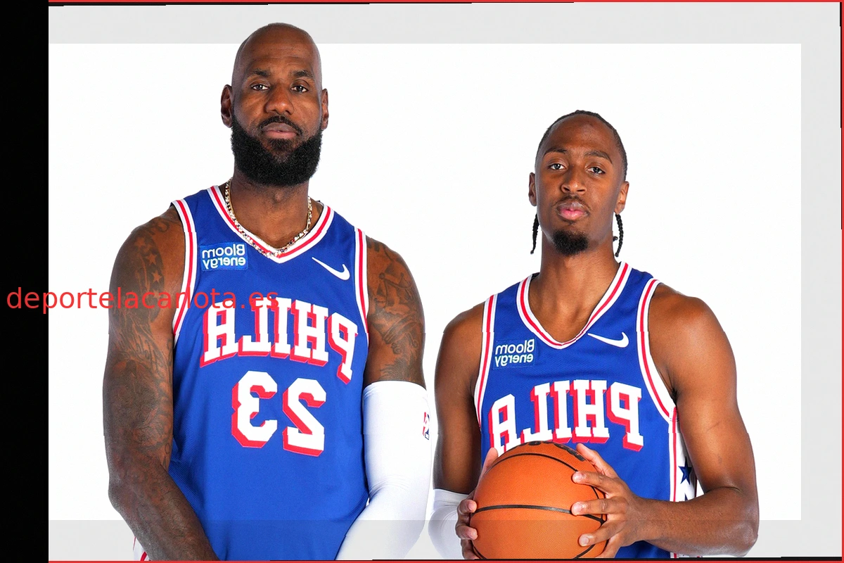 LeBron James y Tyrese Maxey conectan jugadas destacadas en el primer entrenamiento de los 76ers