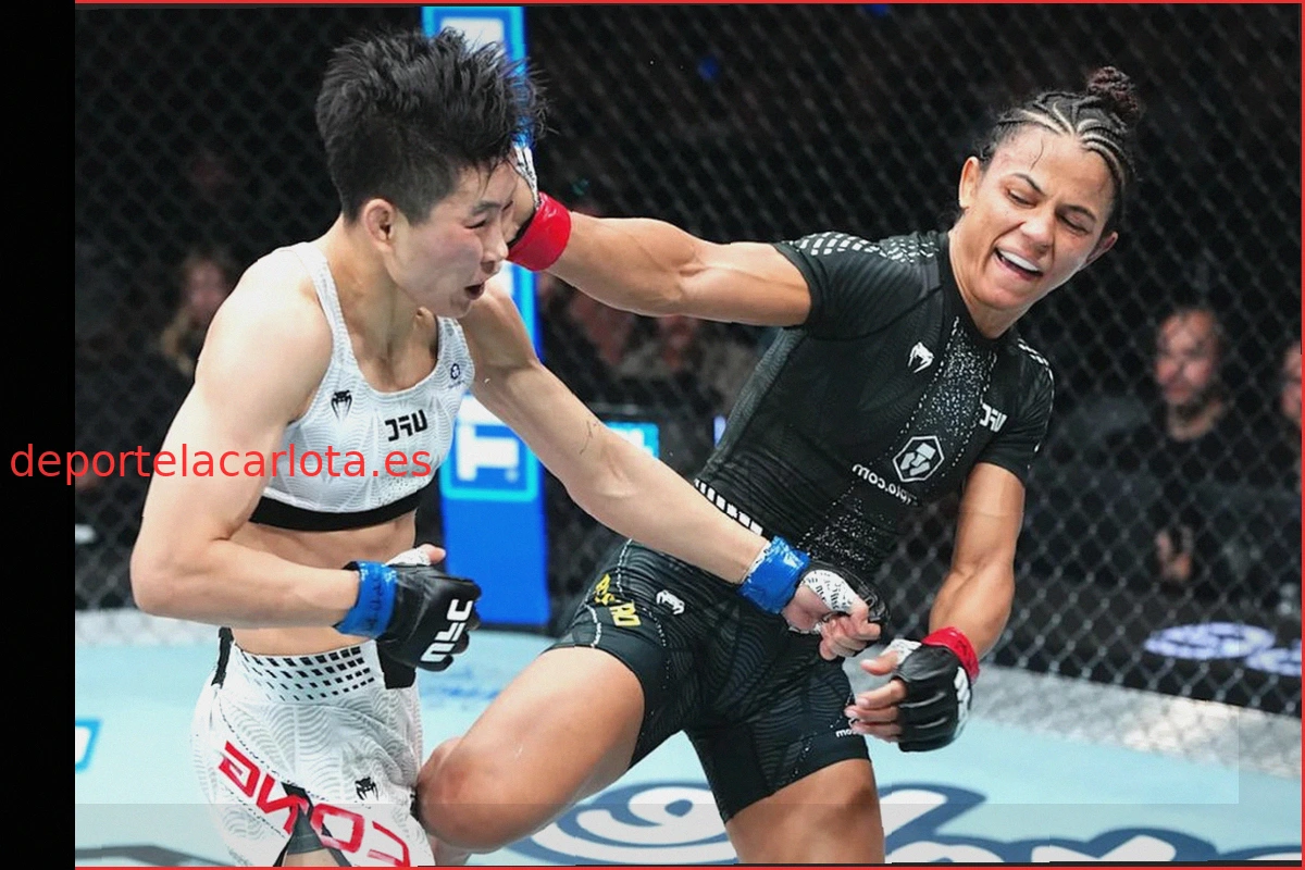 Wang Cong lamenta su derrota en UFC 332 ante Natalia Silva
