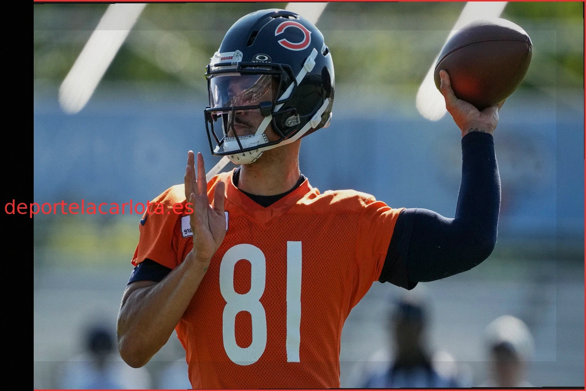 Caleb Williams se asemeja al icónico logo de Michael Jordan en nueva foto viral del campo de entrenamiento de los Bears